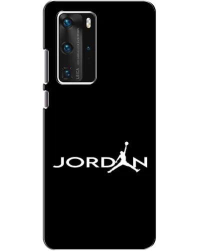 Чехол для Huawei P40 Pro с картинкой «Jordan White Logo»