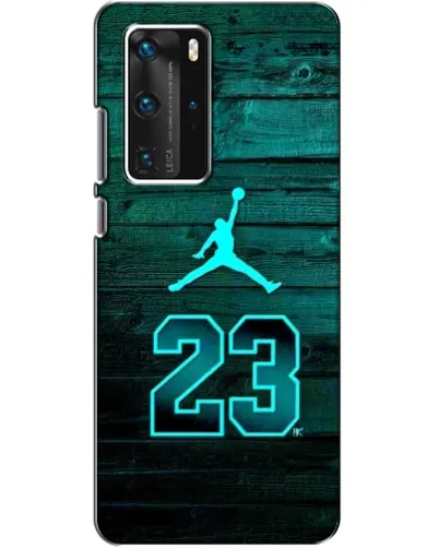 Чехол для Huawei P40 Pro с картинкой «Jordan Cyan 23»