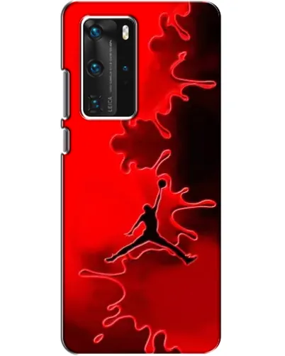 Чехол для Huawei P40 Pro с картинкой «Jordan Red Smoke»