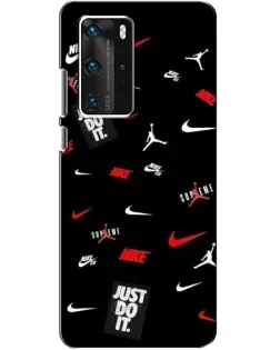 Чехол для Huawei P40 Pro с картинкой «Nike Mix Pattern»