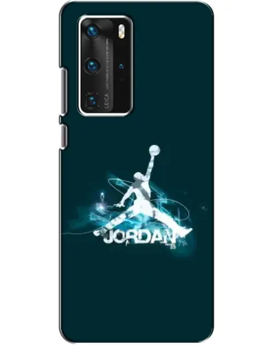 Чехол для Huawei P40 Pro с картинкой «Jordan Blue Fire»