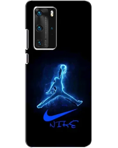Чехол для Huawei P40 Pro с картинкой «Jordan Neon Blue»