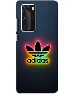 Чехол для Huawei P40 Pro с картинкой «Неоновый Adidas»