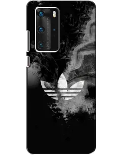 Чехол для Huawei P40 Pro с картинкой «Абстрактный дым Adidas»
