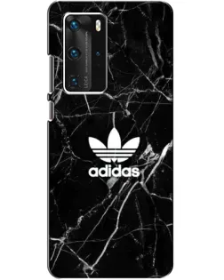 Чехол для Huawei P40 Pro с картинкой «Белый мрамор Adidas»