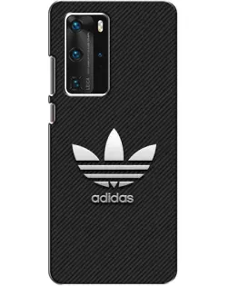 Чехол для Huawei P40 Pro с картинкой «Adidas Карбоновая текстура»