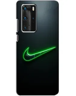 Чохол для Huawei P40 Pro з картинкою «Неоновий контур Nike»