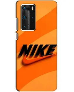 Чехол для Huawei P40 Pro с картинкой «Оранжевый драйв Nike»