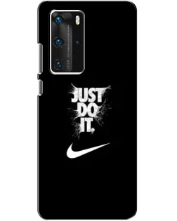 Чехол для Huawei P40 Pro с картинкой «Текстовый принт Nike»