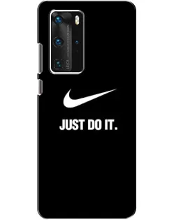 Чехол для Huawei P40 Pro с картинкой «Классический принт Nike»