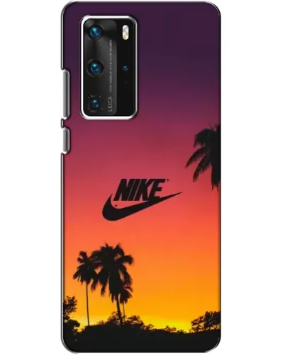 Чехол для Huawei P40 Pro с картинкой «Nike на закате солнца» Чехол для Huawei P40 Pro с картинкой «Nike на закате солнца»