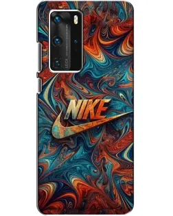 Чехол для Huawei P40 Pro с картинкой «Nike в абстракции»