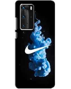 Чехол для Huawei P40 Pro с картинкой «Nike и синий дым»