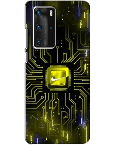 Чехол для Huawei P40 Pro с картинкой «Nike — золотая искра» Чехол для Huawei P40 Pro с картинкой «Nike — золотая искра»