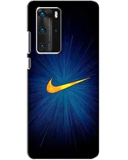Чехол для Huawei P40 Pro с картинкой «Синий пульс Nike»