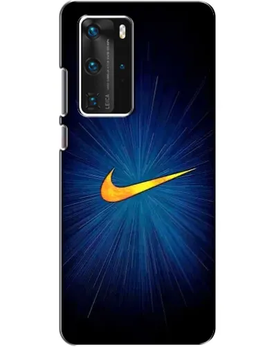 Чехол для Huawei P40 Pro с картинкой «Синий пульс Nike» Чехол для Huawei P40 Pro с картинкой «Синий пульс Nike»