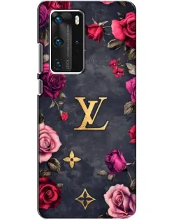Чехол для Huawei P40 Pro с картинкой «Цветочный Louis Vuitton»