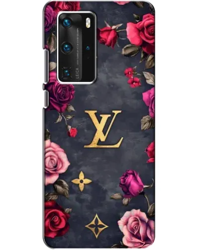 Чехол для Huawei P40 Pro с картинкой «Цветочный Louis Vuitton»