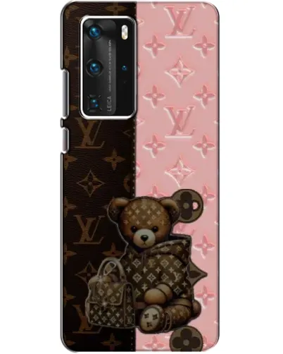 Чехол для Huawei P40 Pro с картинкой «Мишка в стиле LV»
