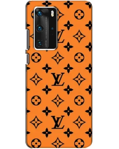 Чехол для Huawei P40 Pro с картинкой «Оранжевый стиль LV»