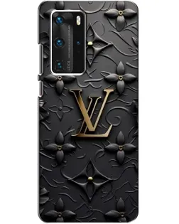 Чехол для Huawei P40 Pro с картинкой «Кожаная текстура LV»