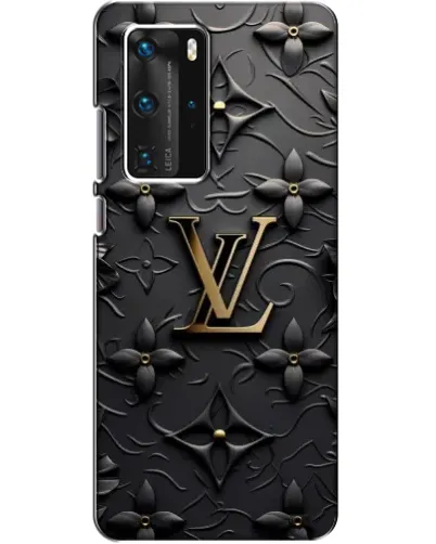 Чехол для Huawei P40 Pro с картинкой «Кожаная текстура LV»
