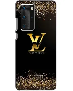 Чехол для Huawei P40 Pro с картинкой «LV — золотые искры»