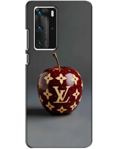 Чехол для Huawei P40 Pro с картинкой «Красное яблоко LV»