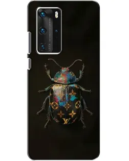 Чехол для Huawei P40 Pro с картинкой «LV — мраморный принт»