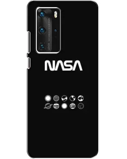 Чехол для Huawei P40 Pro с картинкой «NASA — технический принт»