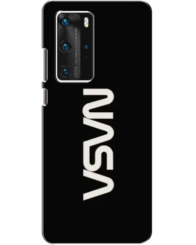 Чехол для Huawei P40 Pro с картинкой «NASA — вертикальный логотип»