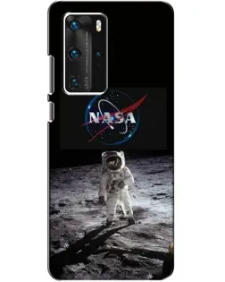 Чехол для Huawei P40 Pro с картинкой «Астронавт на Луне»