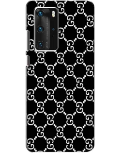 Чехол для Huawei P40 Pro с картинкой «Gucci — сетчатый паттерн»