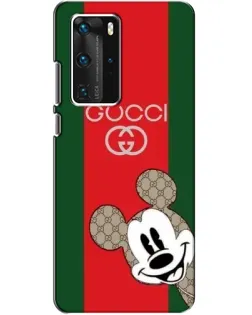 Чехол для Huawei P40 Pro с картинкой «Gucci — полосы и Микки»
