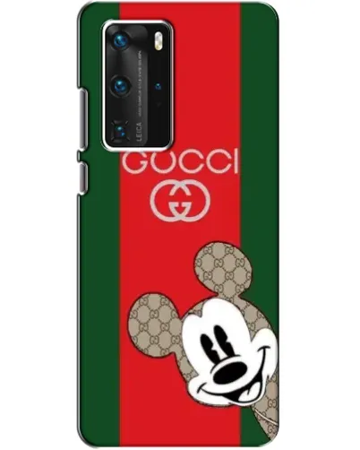 Чехол для Huawei P40 Pro с картинкой «Gucci — полосы и Микки»
