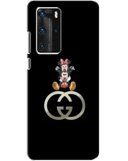 Чехол для Huawei P40 Pro с картинкой «Минни Маус на лого»