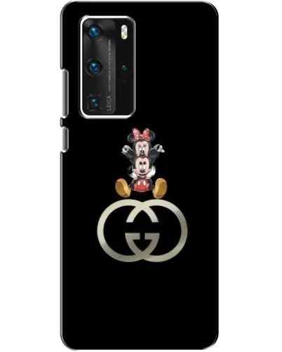 Чехол для Huawei P40 Pro с картинкой «Минни Маус на лого»