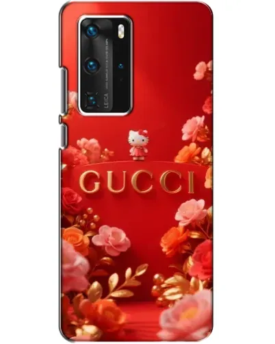 Чехол для Huawei P40 Pro с картинкой «Gucci — золотой сад»