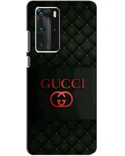 Чехол для Huawei P40 Pro с картинкой «Gucci — стеганый черный»
