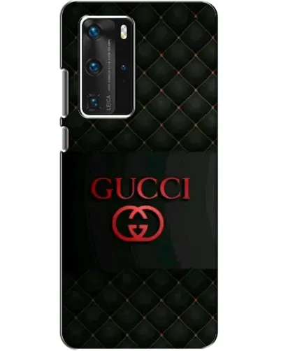 Чехол для Huawei P40 Pro с картинкой «Gucci — стеганый черный»