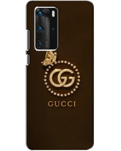 Чехол для Huawei P40 Pro с картинкой «Gucci — золотая бабочка»