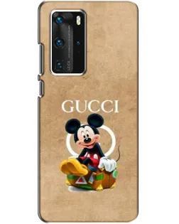 Чехол для Huawei P40 Pro с картинкой «Микки Маус Gucci — крафт»