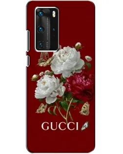 Чехол для Huawei P40 Pro с картинкой «Gucci —  сад»