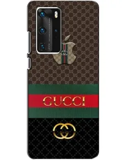 Чехол для Huawei P40 Pro с картинкой «Gucci — брендированный десерт»
