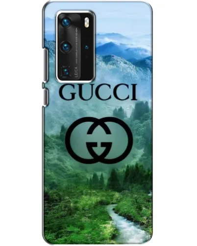 Чехол для Huawei P40 Pro с картинкой «Gucci — горный пейзаж»