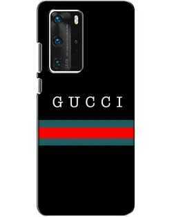 Чехол для Huawei P40 Pro с картинкой «Gucci — красный пояс»