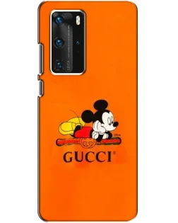 Чохол для Huawei P40 Pro з картинкою «Міккі Маус Gucci — помаранч»