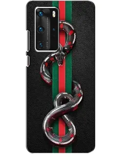 Чохол для Huawei P40 Pro з картинкою «Gucci — змія на смузі»
