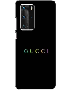 Чохол для Huawei P40 Pro з картинкою «Gucci — неоновий мінімалізм»