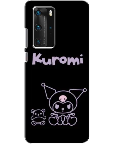 Чехол для Huawei P40 Pro с картинкой «Kuromi — черный минимализм» Чехол для Huawei P40 Pro с картинкой «Kuromi — черный минимализм»